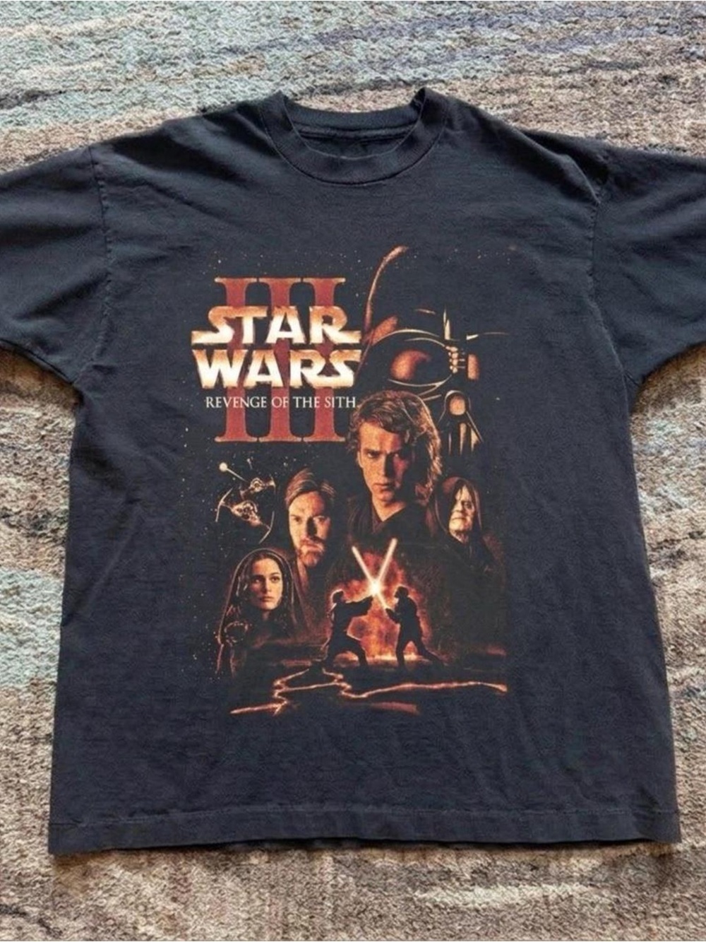 Gildan Black Star Wars III Revenge of the Sith Graphic Tee